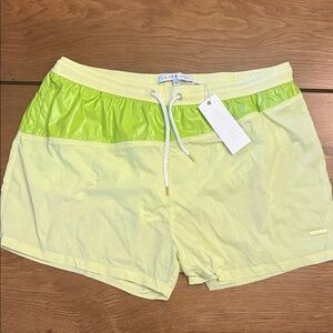 NEW Parke & Ronen Men's Green Swim Trunks